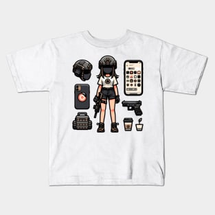 Tactical Gear Fusion Tee: Where Fashion Meets Urban Warfare Kids T-Shirt